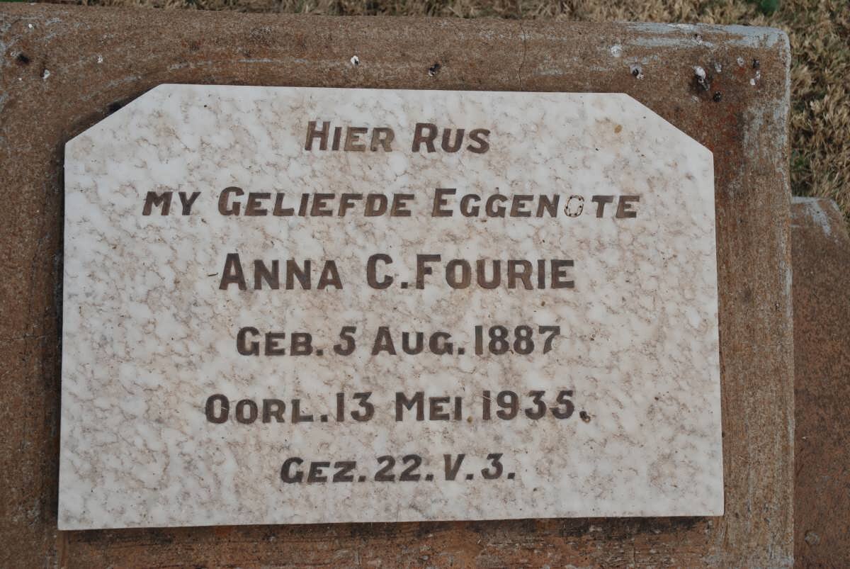 FOURIE Anna C. 1887-1935