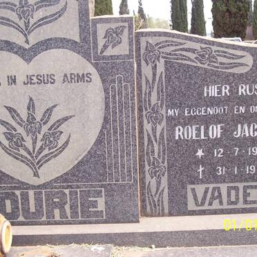 FOURIE Roelof Jacobus 1925-1974 :: FOURIE Dawid W.J. 1959-1983