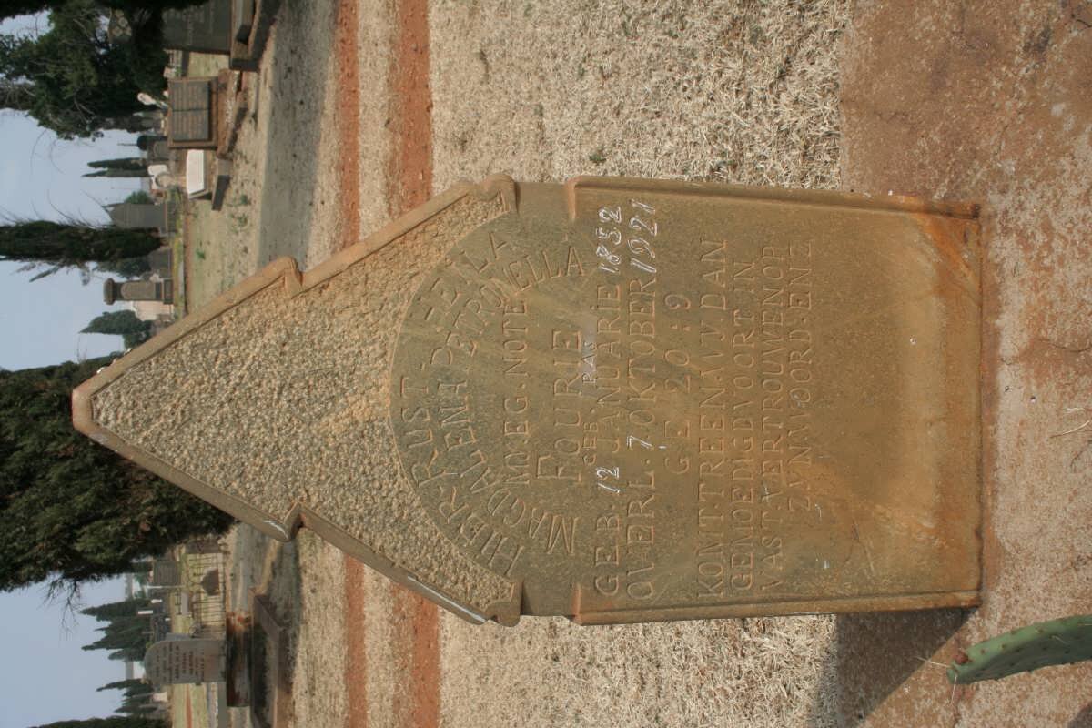 FOURIE Heila Magdalena Petronella 1852-1921