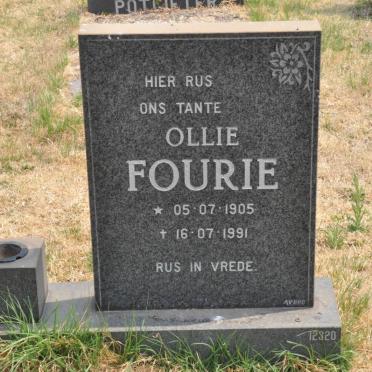 FOURIE Ollie 1905-1991