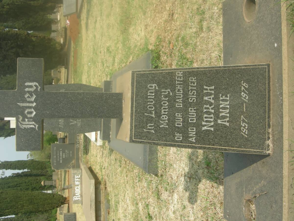 FOLEY Norah Anne 1957-1976