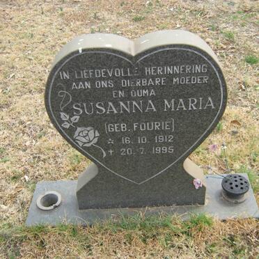 FOURIE Susanna Maria nee FOURIE 1912-1995