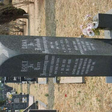 FOURIE Boet 1931-1990 &amp; Erika 1931-2004