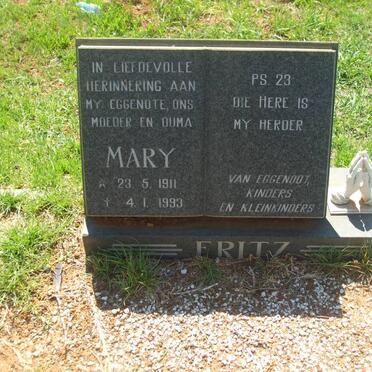 FRITZ Mary 1911-1993