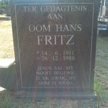 FRITZ Hans 1911-1988
