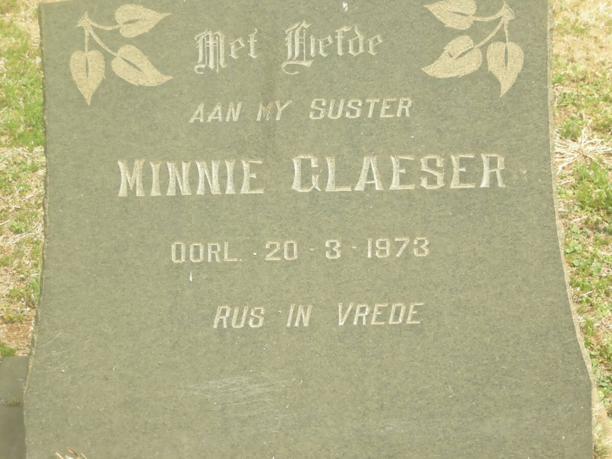 GLAESER Minnie -1973
