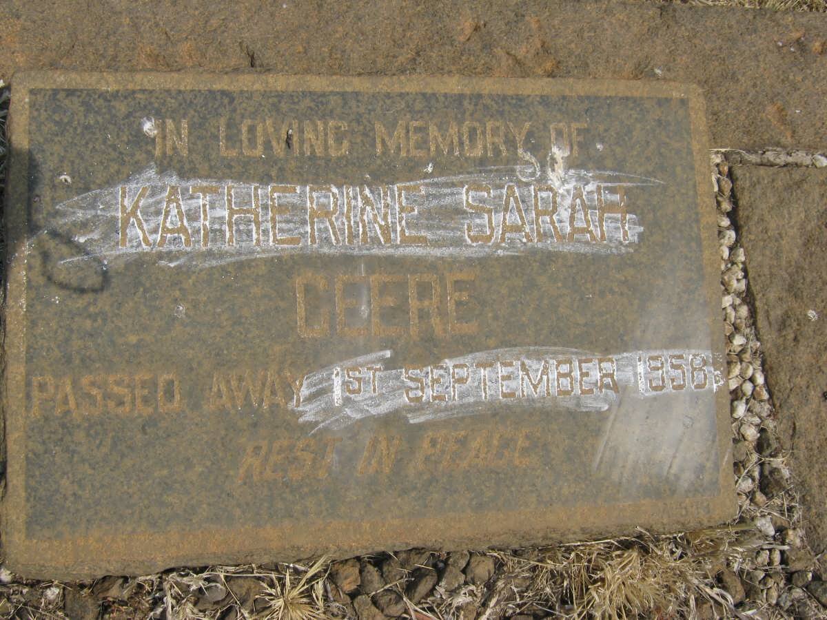 GEERE Katherine Sarah -1958