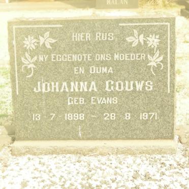 GOUWS Johanna nee EVANS 1898-1971