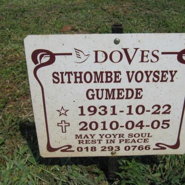 GUMEDE Sithombe Voysey Gumede 1931-2010
