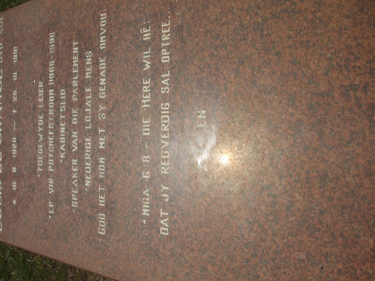 GRANGE Louis, le 1928-1991