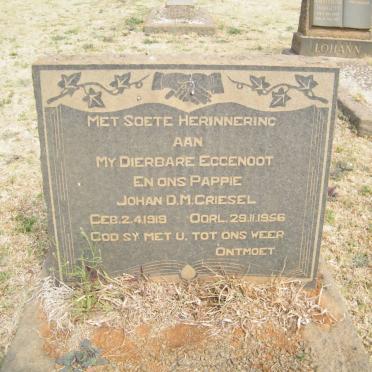 GRIESEL Johan D.M. 1919-1956