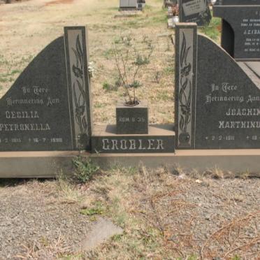 GROBLER Joachim Marthinus 1911-1979 &amp; Cecilia Petronella 1915-1998
