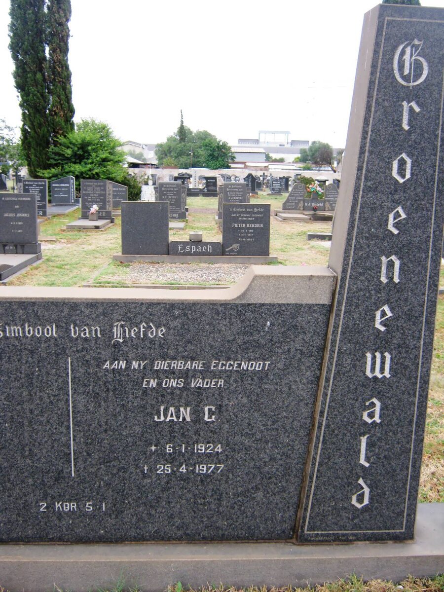 GROENEWALD Jan G. 1924-1977