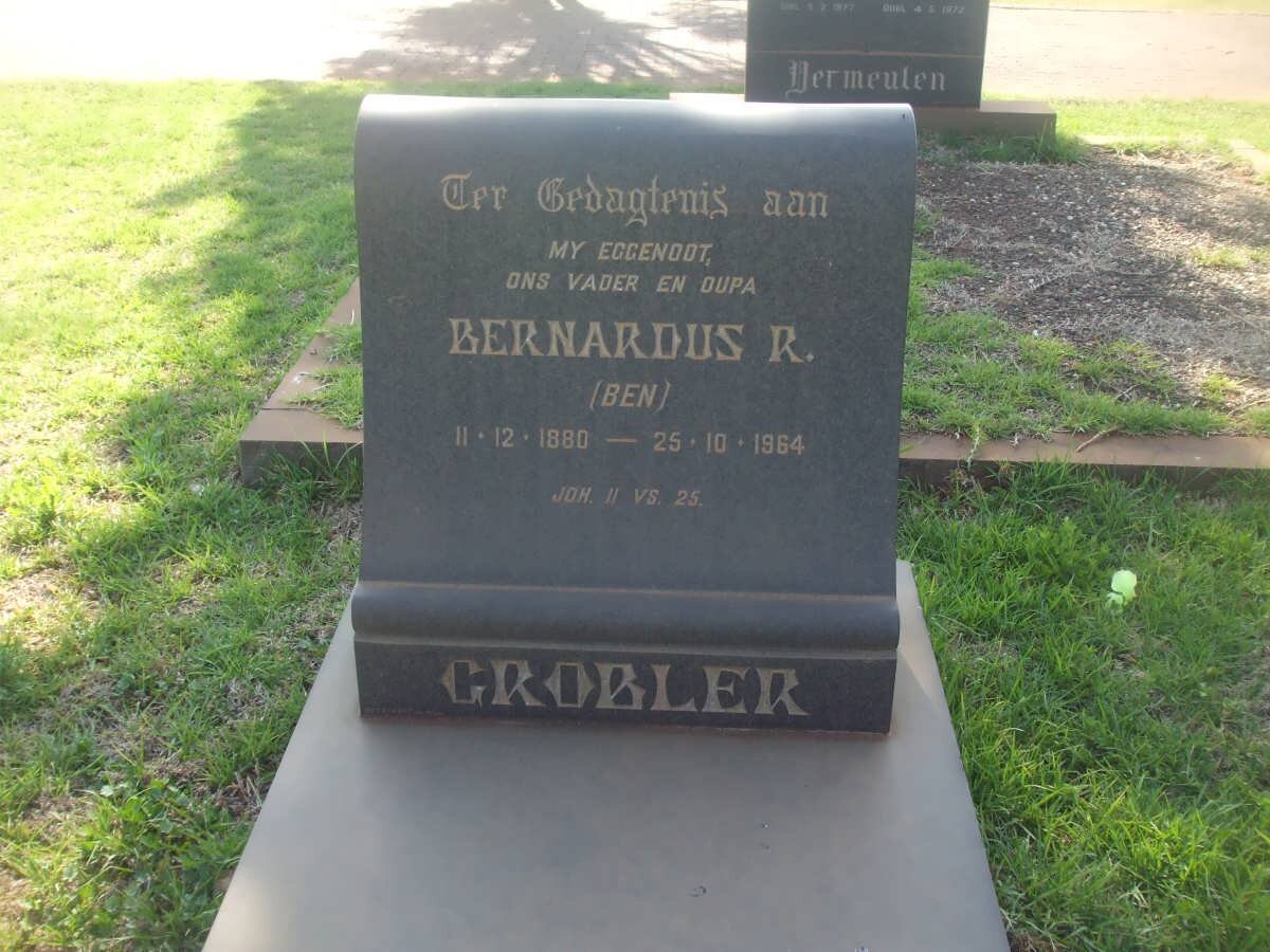 GROBLER Bernardus R. 1880-1964
