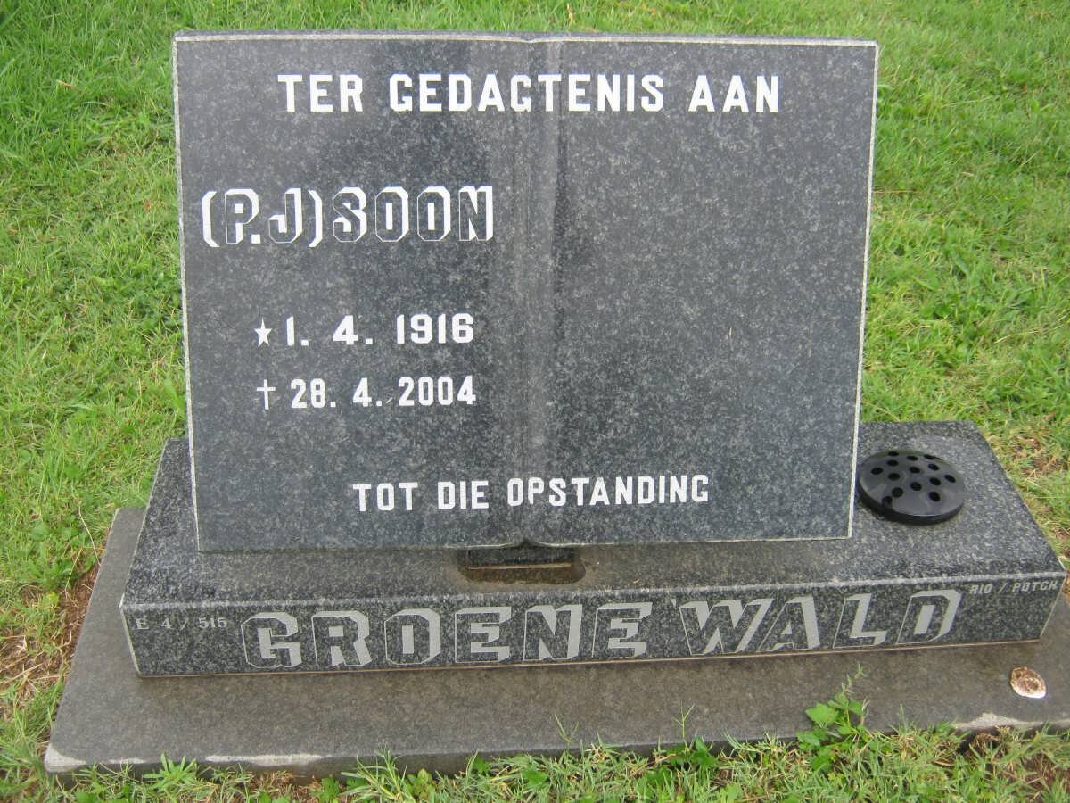 GROENEWALD P.J. 1916-2004