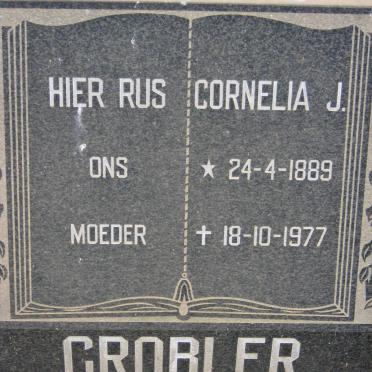 GROBLER Cornelia J. 1889-1977