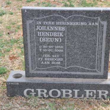 GROBLER Johannes Hendrik 1958-2002