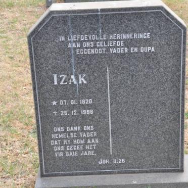 HAASBROEK Izak 1920-1996