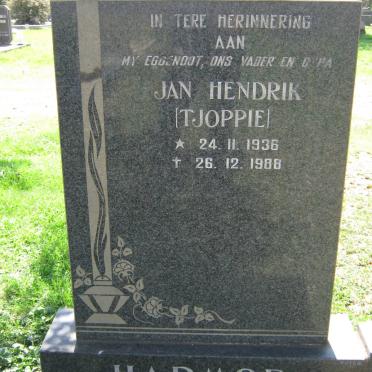 HARMSE Jan Hendrik 1936-1988