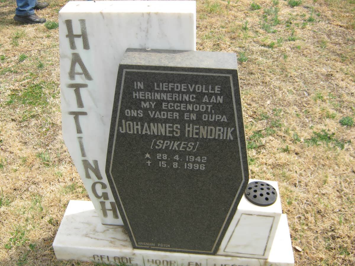 HATTINGH Johannes Hendrik 1942-1996