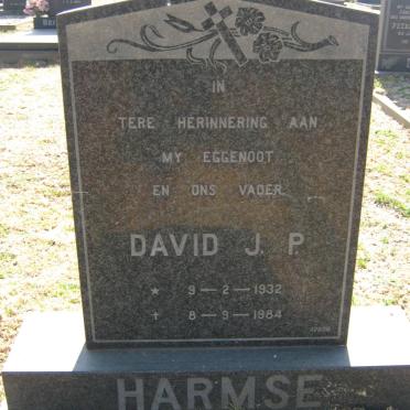 HARMSE David J.P. 1932-1984
