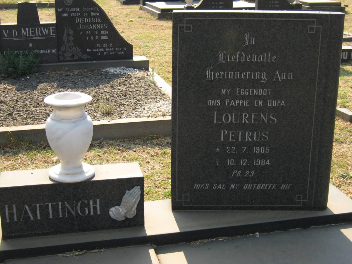 HATTINGH Lourens Petrus 1905-1984