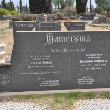 HAMERSMA Pieter Johan 1908-1969 &amp; Hermina Cornelia PIETERSE 1911-2003