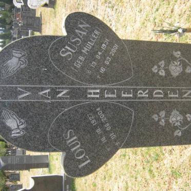 HEERDEN Louis, van 1927-2004 &amp; Susan MÜLLER 1931-2001