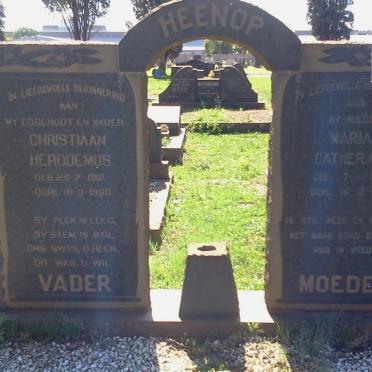 HEENOP Christiaan Herodemus 1919-1963 &amp; Maria Catherina 1921-1991