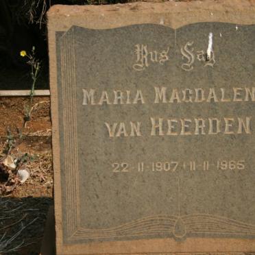 HEERDEN Maria Magdalena, van 1907-1965