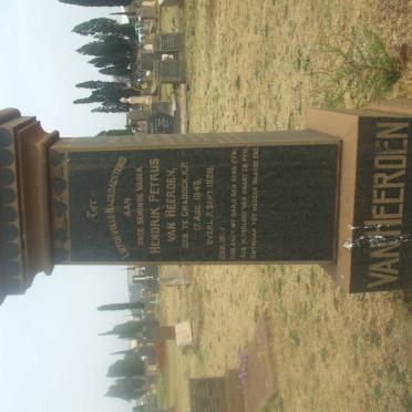 HEERDEN Hendrik Petrus, van 1843-1928