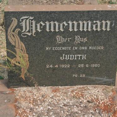 HEMENMAN Judith 1822-1960
