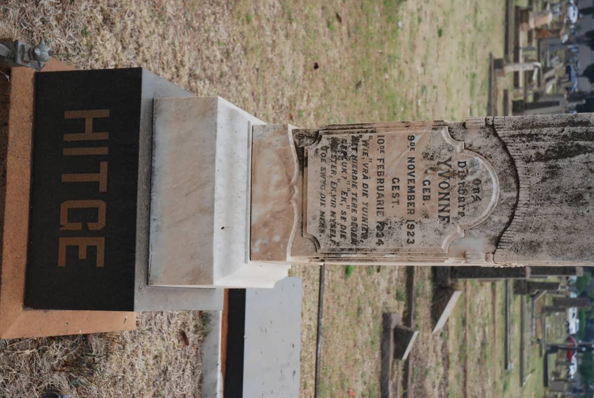 HITGE Yvonne 1923-1934