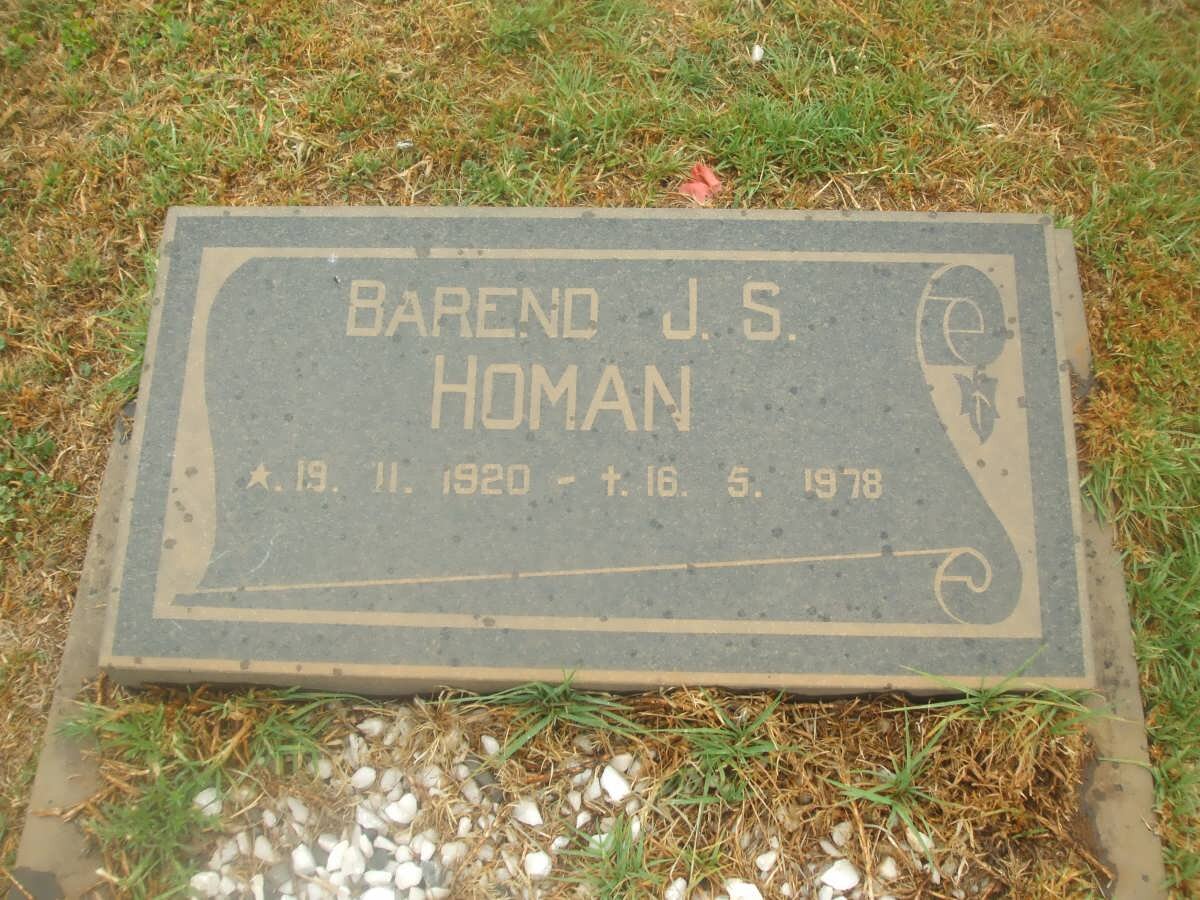 HOMAN Barend J.S. 1920-1978