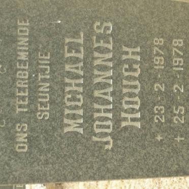 HOUGH Michael Johannes 1978-1979