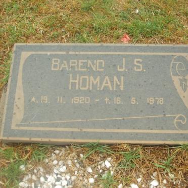 HOMAN Barend J.S. 1920-1978