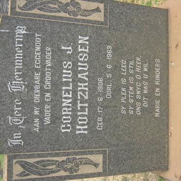 HOLTZHAUSEN Cornelius J. 1906-1963
