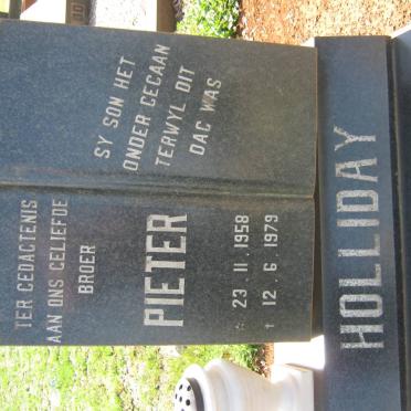 HOLLIDAY Pieter 1958-1979