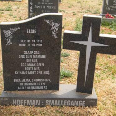 HOFFMAN Elsie nee SMALLEGANGE 1913-2001