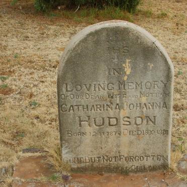 HUDSON Catharina Johanna 1878-1918