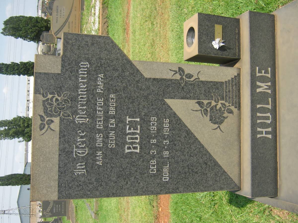 HULME Boet 1939-1966