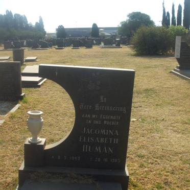 HUMAN Jacomina Elisabeth 1940-1985