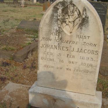 JACOBS Johannes J. 1893-1918