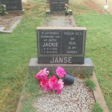 JANSE Jackie 1935-1978