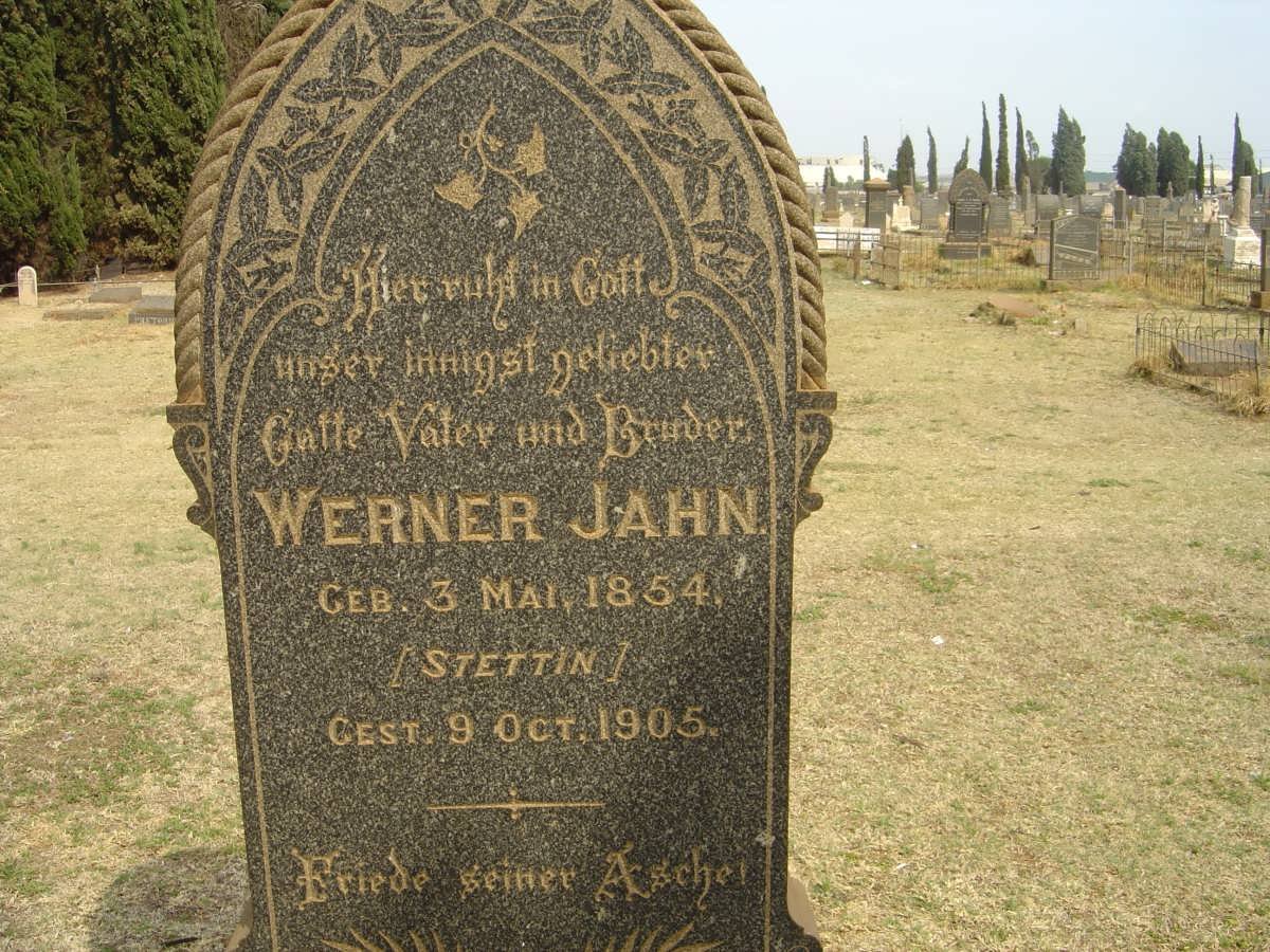 JAHN Werner 1854-1905