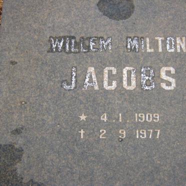 JACOBS Willem Milton 1909-1977 &amp; Maria Elizabeth 1911-1987