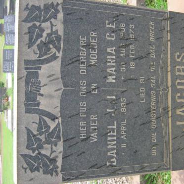 JACOBS Daniel J.J. 1895- &amp; Maria C.E. 1908-1973