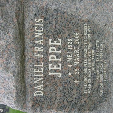 JEPPE Daniel Francis 1926-2006