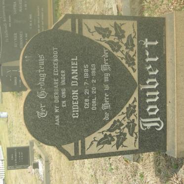 JOUBERT Gideon Daniel 1885-1969