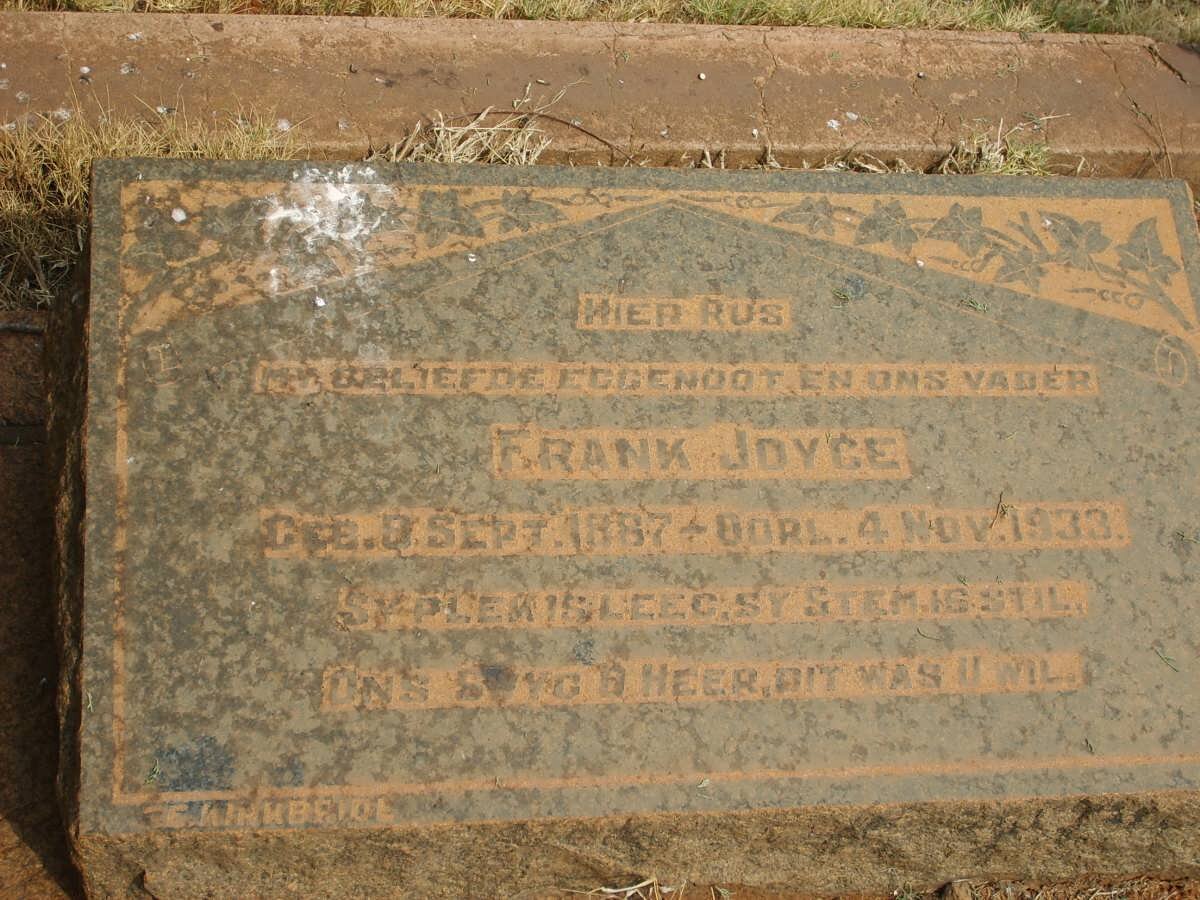 JOYCE Frank 1887-1933